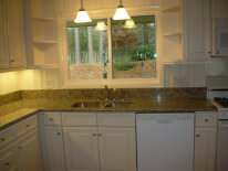 Cabinets installation, off white cabinets,