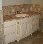 Atl tiles installatin, granite countertop