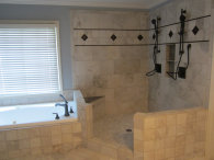 Atlanta bathroom remodeling, tiles installation